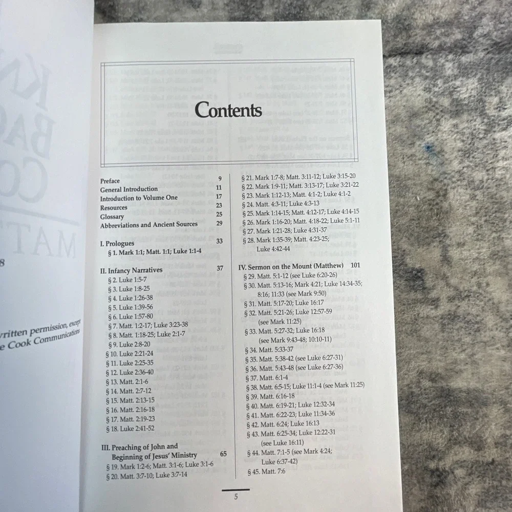 Bible Knowledge Background Commentary Matthew-Luke Hardcover NEW Bible Knowledge